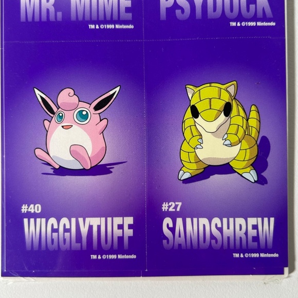 Vintage 90s Sandylion Pokemon Stickers Sealed Package (22M) - Picture 4 of 5